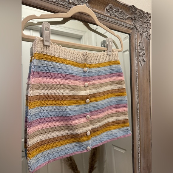 Lovers and Friends (@Revolve) Mini Skirt - Small - Horizon pastel stripe - Picture 3 of 9